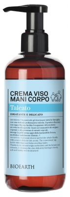 Bioearth Crème Hydratante Visage et Corps Talc 500 ml