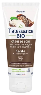 Natessance Organiczny Krem do Pielęgnacji Włosów z Masłem Shea 100 ml