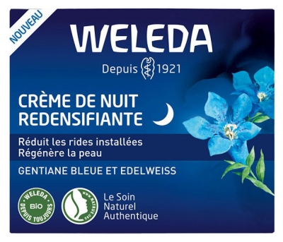 Weleda Zilās fuksijas un ēdelveisa intensīvi atjaunojošs nakts krēms 40 ml