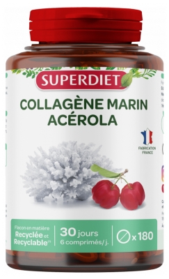 Superdiet Collagène Marin & Acérola 180 Comprimés