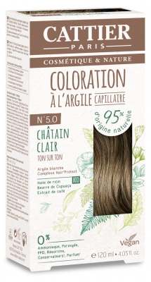 Cattier Kit Coloration Capillaire à l'Argile - Coloration : N°8.0 Blond Clair