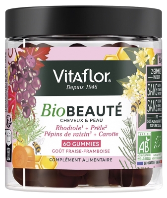 Vitaflor Organic Hair & Skin Beauty 60 Gummies