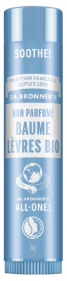 Dr Bronner's Baume Lèvres Bio 4 g - Parfum : Non Parfumé