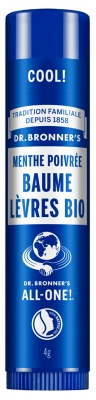 Dr Bronner's Baume Lèvres Bio 4 g - Parfum : Menthe Poivrée