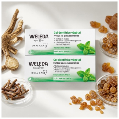 Weleda Rostlinná zubní pasta, balení 2 x 75 ml