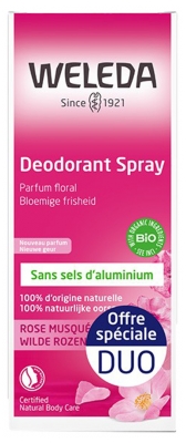 Weleda Dezodorant w Sprayu z Różą 2 x 100 ml