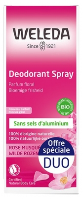Weleda Desodorante Spray de Rosa Mosqueta Pack de 2 x 100 ml
