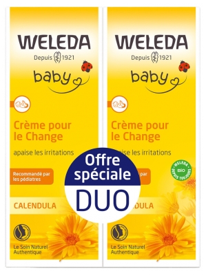 Weleda Baby Calendula Nappy Change Cream 2 x 75 ml