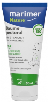 Marimer Natura Balsamo Pettorale Biologico per Bambini e Neonati 50 ml