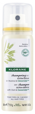 Șampon Uscat Extra-Blând Klorane 50 ml