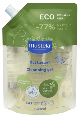 Mustela Gel Lavant Bio Éco-Recharge 400 ml