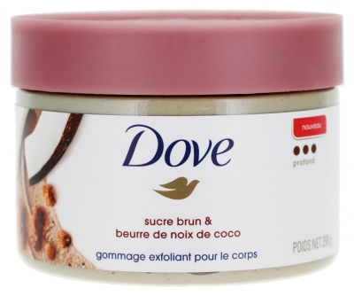 Dove Tiefenwirksames Körperpeeling Brauner Zucker und Kokosnussbutter 298 g