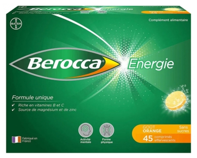 Berocca Energia al Gusto di Arancia 45 Compresse Effervescenti