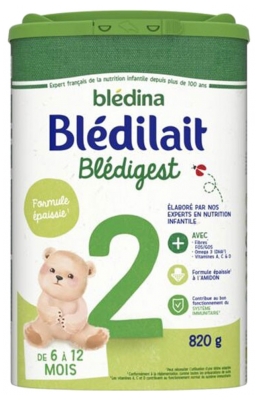 Blédina Blédilait Blédigest 2nd Age From 6 to 12 Months 820g