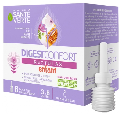 Santé Verte DigestComfort Rectolax Kind 6 Microlavement-Kanülen