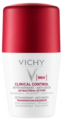 Vichy Deodorantti 96H Clinical Control Antiperspirantti Hajunpoisto Roll-On 50 ml