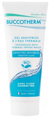 Buccotherm Gel Dentifrice cu Apă Termală Gingiile Sensibile Fără Fluor Bio 75 ml