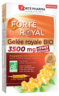 Forté Pharma Forté Royal Gelée Royale 3500 mg Bio 10 Ampoules