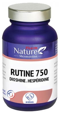 Pharm Nature Rutine 750 Diosmine Hespéridine 60 Gélules