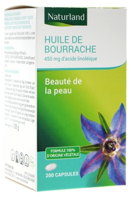 Naturland Olje borage 200 kapsul
