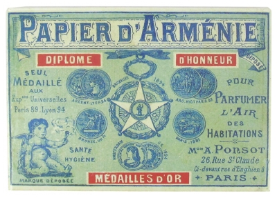 Papier d'Arménie Box 1900