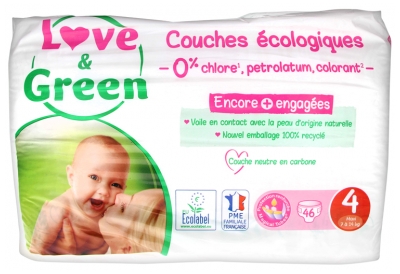 Love & Green Hipoalergena Plenice 46 Plenic Velikost 4 (7-14 kg)