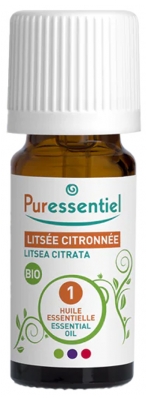 Puressentiel Bioloģiskā Citronella Litsea (Litsea cubeba) Ēteriskā Eļļa 10 ml