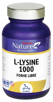 Pharm Nature L-Lysine 1000 Forme Libre 60 Gélules