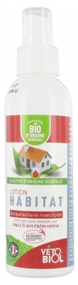 Vétobiol Lotion Habitat Antiparasitaire Insecticide Bio 125 ml