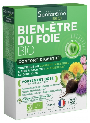 Santarome Bio Bien-Être du Foie Bio 30 Gélules