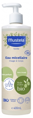 Mustela Micellar Water Face & Body Organic 400ml