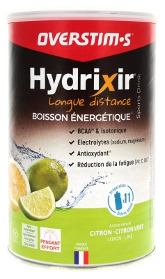 Overstims Hydrixir Longue Distance 600 g - Saveur : Citron - Citron Vert