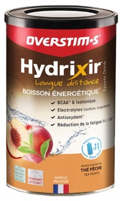 Overstims Hydrixir Lunga Distanza 600 g - Sapore: Tè alla pesca