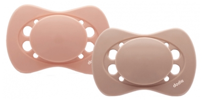 Dodie 2 Anatomic Soothers Eco-Developed 18 Months and + - Colour: Taupe