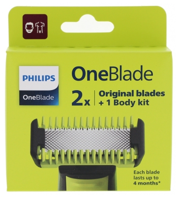 Philips OneBlade QP620/50 Kit Viso + Corpo 2 Lame