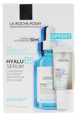La Roche-Posay Hyalu B5 Przeciwzmarszczkowe Serum Naprawcze i Wypełniające 50 ml + Serum pod Oczy 5 ml Gratis