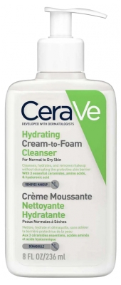 CeraVe Crème Moussante Nettoyante Hydratante Visage 473 ml