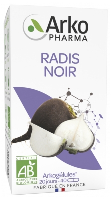 Arkopharma Arkogélules Ridiche Neagră Bio 40 Capsule