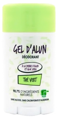 Gel d'Alun Déodorant Parfum Thé Vert 50 ml