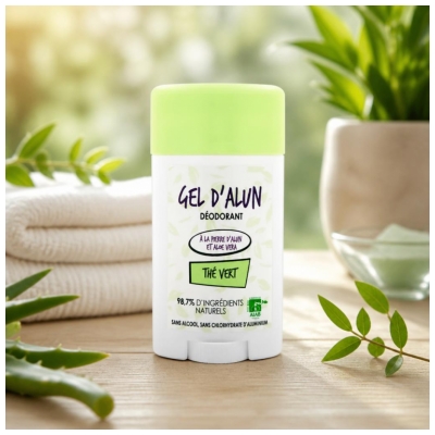 Gel de Alun Deodorant cu Parfum de Ceai Verde 50 ml