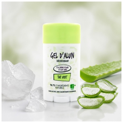 Gel de Alun Deodorant cu Parfum de Ceai Verde 50 ml