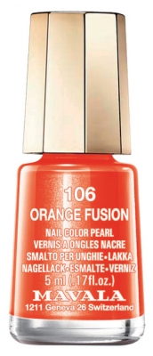 Mavala Mini Color Pearly Nail Polish 5ml - Colour: 106 Orange Fusion