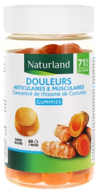Naturland Douleurs Articulaires & Musculaires 60 Gummies