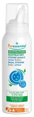 Puressentiel Respiratoire Spray Hygiène Nasale Bébé à l'Aloe Vera 120 ml