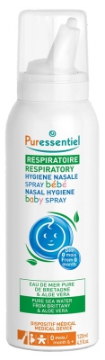 Puressentiel Respiratorisk Nässpray för Babyhygien med Aloe Vera 120 ml