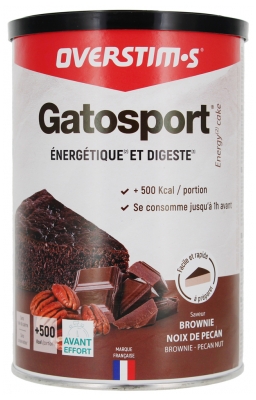 Overstims Gatosport 400 g - Sapore: Brownie - Pecan