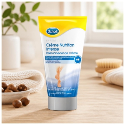 Scholl Crème Nutrition Intense Peaux Très Sèches, Dures, Rugueuses 150 ml