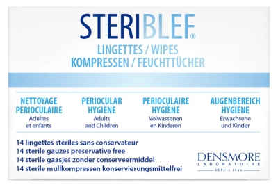 Densmore Steriblef Sterile Wipes 14 Wipes
