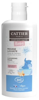 Cattier Baby Ekologisk Tvättmousse Kropp & Hår 150 ml