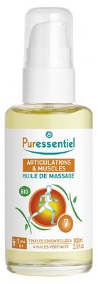 Puressentiel Articulations & Muscles Huile de Massage Arnica Gaulthérie Bio 100 ml